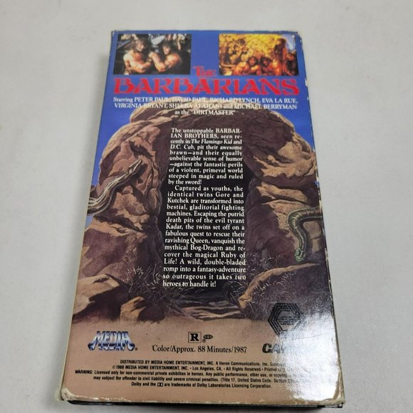 The Barbarians (VHS, 1987) Rare OOP Peter & David Paul - Picture 4 of 8